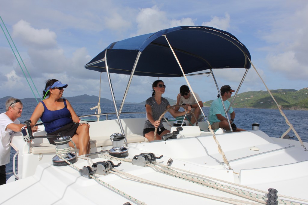 Sailing on a Broad Reach on a Port Tack BVI