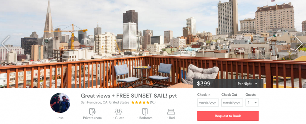 Couchsailors' Airbnb Listing